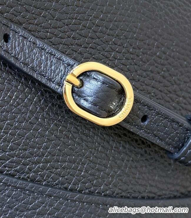 Luxury Cheap Chanel Maxi Flap Bag in Black Grained Calfskin AS6233 Spring Summer 2026 Top Quality