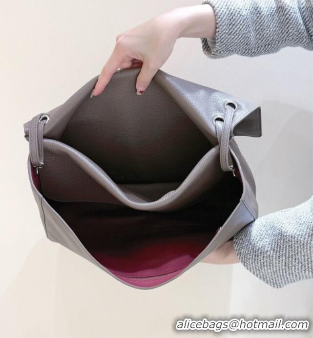 Luxury Cheap Chanel Maxi Flap Bag in Light Brown Grained Calfskin AS6233 Spring Summer 2026 Top Quality