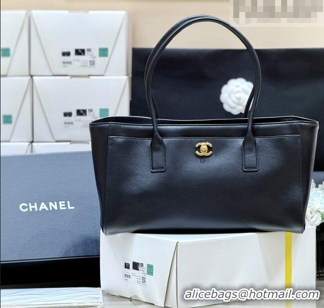Pretty Style Chanel Small Shopping Bag in Black Calfskin AS6243 2026 Top Quality