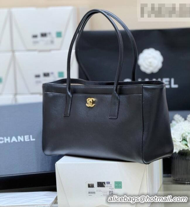 Pretty Style Chanel Small Shopping Bag in Black Calfskin AS6243 2026 Top Quality
