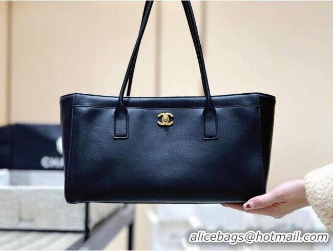 Pretty Style Chanel Small Shopping Bag in Black Calfskin AS6243 2026 Top Quality