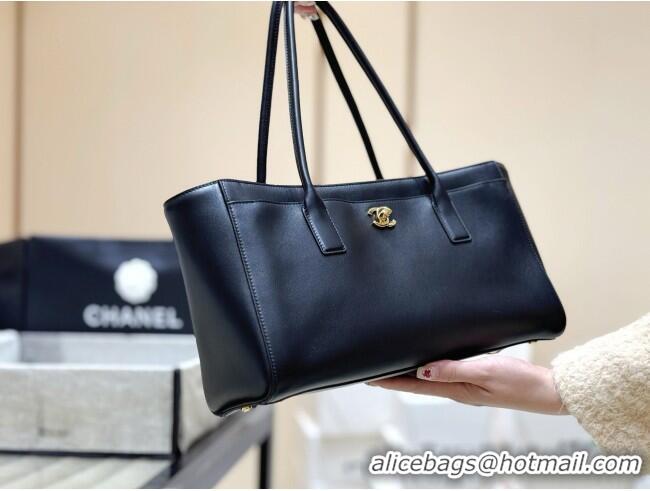 Pretty Style Chanel Small Shopping Bag in Black Calfskin AS6243 2026 Top Quality