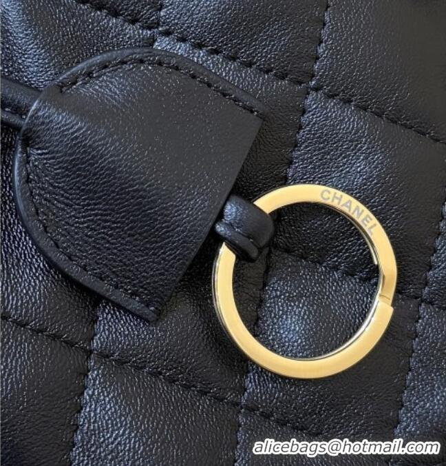 Best Price Chanel Clutch with Leather Strap in Black Lambskin AP5227 2026 Top Quality