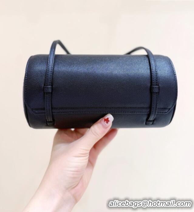 Best Price Chanel Small Bowling Bag in Grained Shiny Calfskin AS6143 Black 2026 Top Quality