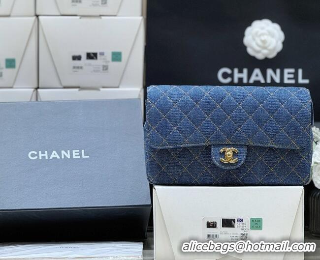 New Design Chanel 1996-1997 Denim Backpack 76828 Blue Top Quality