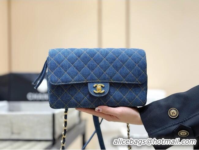 New Design Chanel 1996-1997 Denim Backpack 76828 Blue Top Quality