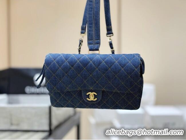 New Design Chanel 1996-1997 Denim Backpack 76828 Blue Top Quality