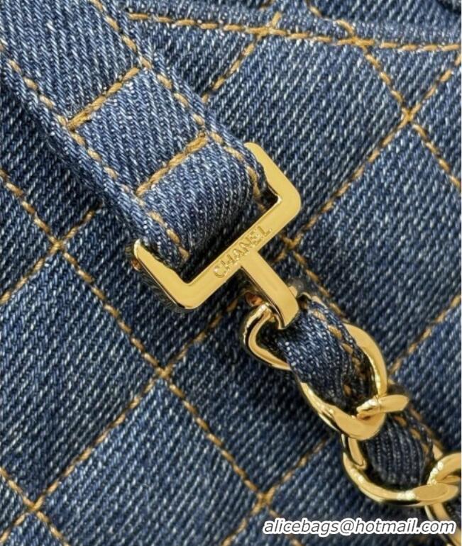 New Design Chanel 1996-1997 Denim Backpack 76828 Blue Top Quality