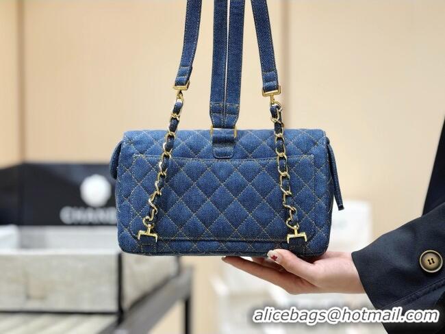 New Design Chanel 1996-1997 Denim Backpack 76828 Blue Top Quality