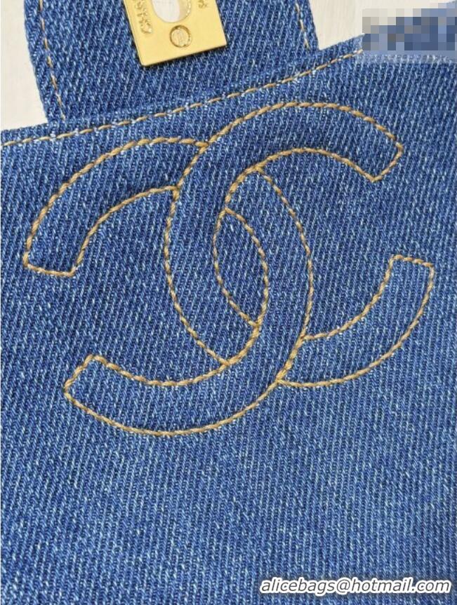 New Design Chanel 1996-1997 Denim Backpack 76828 Blue Top Quality