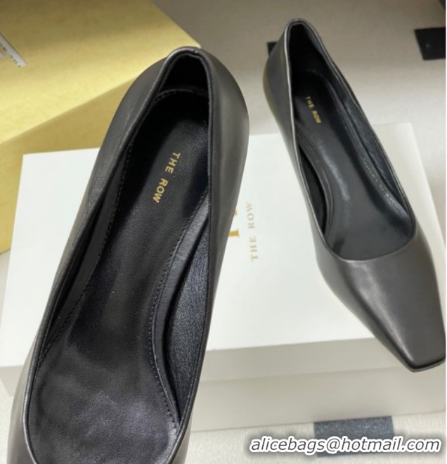 Purchase The Row Carla Leather Pumps 4cm in Calf Leather TR120812 Black 2026