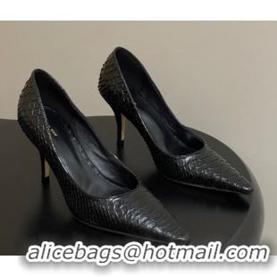 Good Looking The Row Liisa Two Pumps 8.5cm in Embossed Leather TR120813 Black 2026