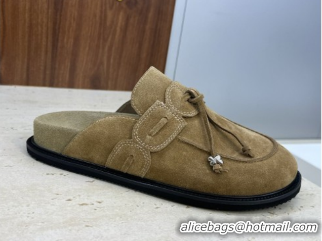 Unique Style The Row Suede Mules with Tie Brown 0224064 2026