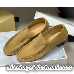 Durable The Row Suede Loafers TR022401 Apricot 2026