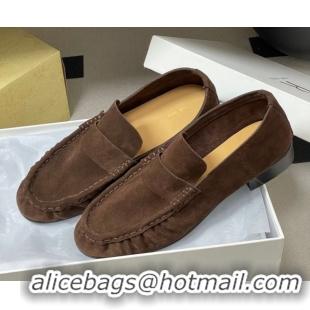 Good Product The Row Suede Loafers TR022401 Brown 2026