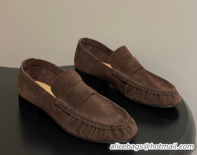 Good Product The Row Suede Loafers TR022401 Brown 2026