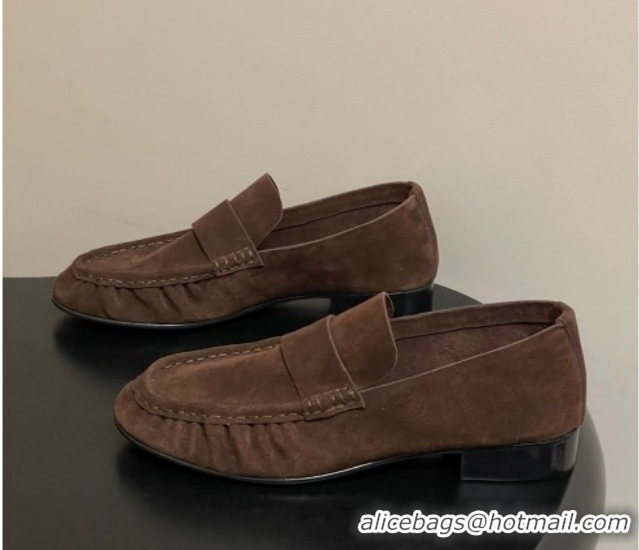 Good Product The Row Suede Loafers TR022401 Brown 2026