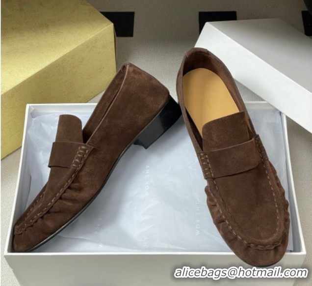 Good Product The Row Suede Loafers TR022401 Brown 2026