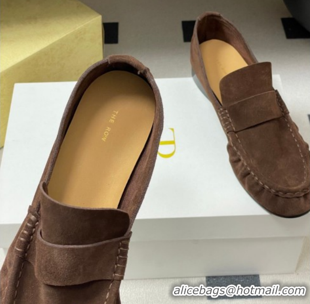 Good Product The Row Suede Loafers TR022401 Brown 2026