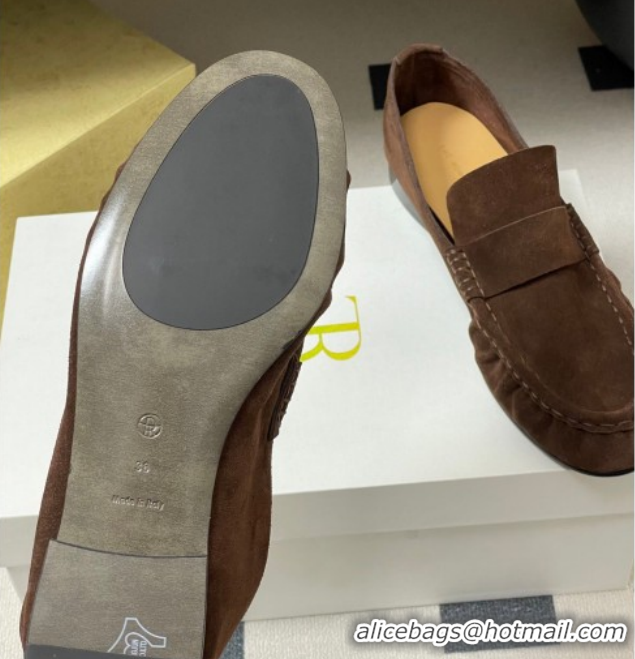 Good Product The Row Suede Loafers TR022401 Brown 2026