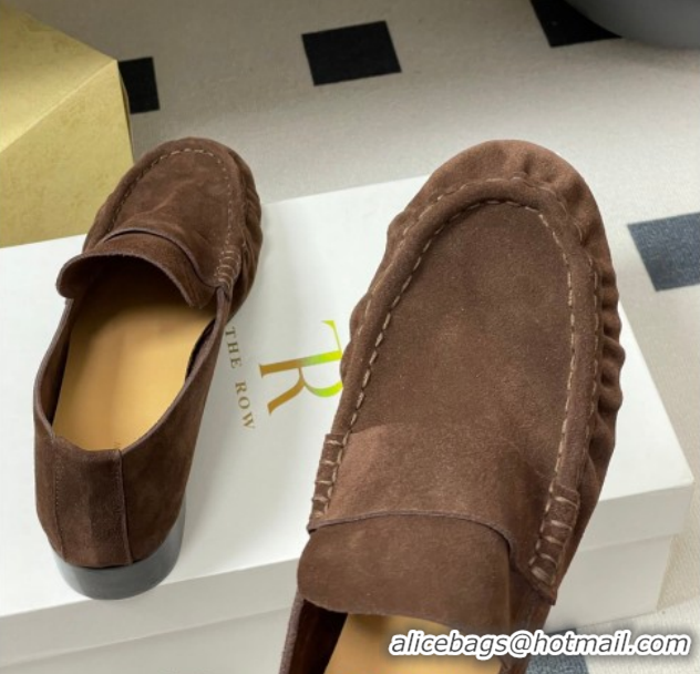 Good Product The Row Suede Loafers TR022401 Brown 2026
