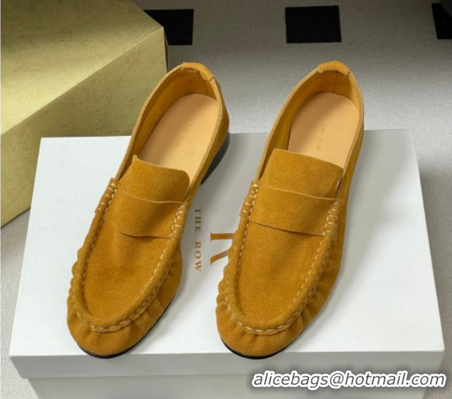 Trendy Design The Row Suede Loafers TR022401 Yellow 2026
