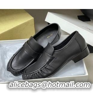 Top Design The Row Loafers in Calfskin Leather TR022402 Black 2026