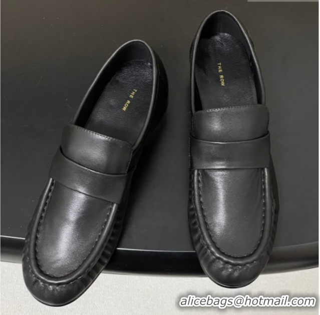 Top Design The Row Loafers in Calfskin Leather TR022402 Black 2026
