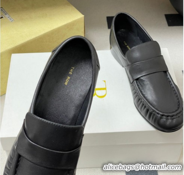 Top Design The Row Loafers in Calfskin Leather TR022402 Black 2026