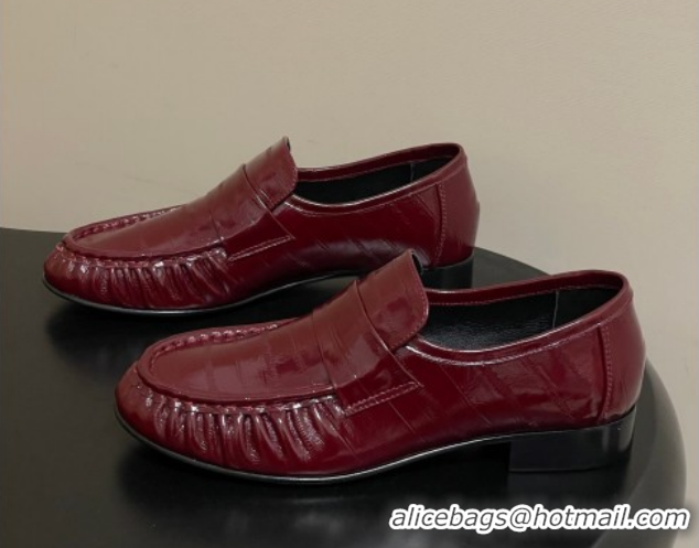 Cheap Price The Row Loafers in Eel Embossed Leather TR022402 Red 2026
