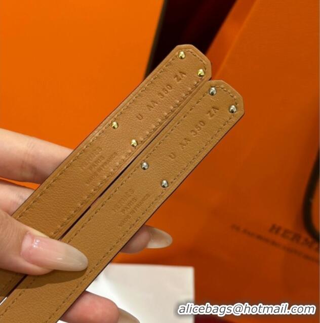 Low Cost Hermes Kelly Duo Belt 1.8cm in Epsom Calfskin H102202 Red/Silver 2024