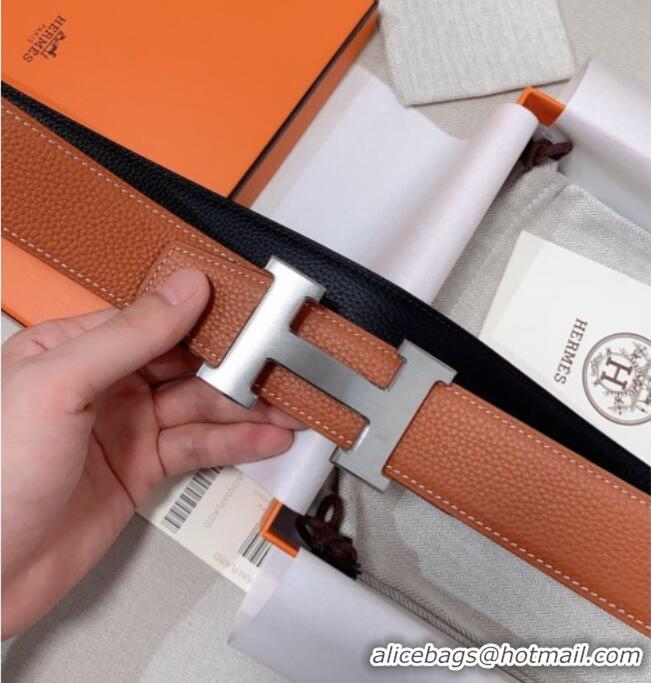 Shop Cheap Hermes Constance Belt Buckle & Reversible Togo Calfskin Leather Strap 3.8cm 0108 Black/Brown 2025