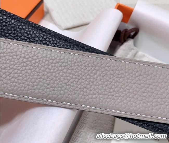 Best Product Hermes Constance Belt Buckle & Reversible Togo Calfskin Leather Strap 3.8cm 0108 Light Grey 2025