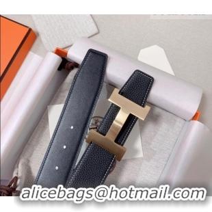 Best Product Hermes Constance Belt Buckle & Reversible Calfskin Leather Strap 3.8cm 010802 Black/Gold 2025