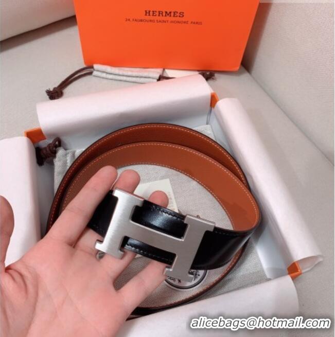 Best Product Hermes Constance Belt Buckle & Reversible Calfskin Leather Strap 3.8cm 010802 Black/Gold 2025