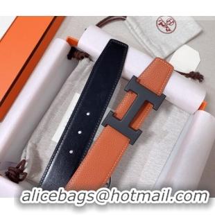 Luxury Cheap Hermes Constance Belt Buckle & Reversible Calfskin Leather Strap 3.8cm 010802 Brown/Black 2025
