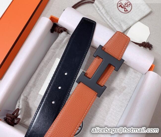 Luxury Cheap Hermes Constance Belt Buckle & Reversible Calfskin Leather Strap 3.8cm 010802 Brown/Black 2025