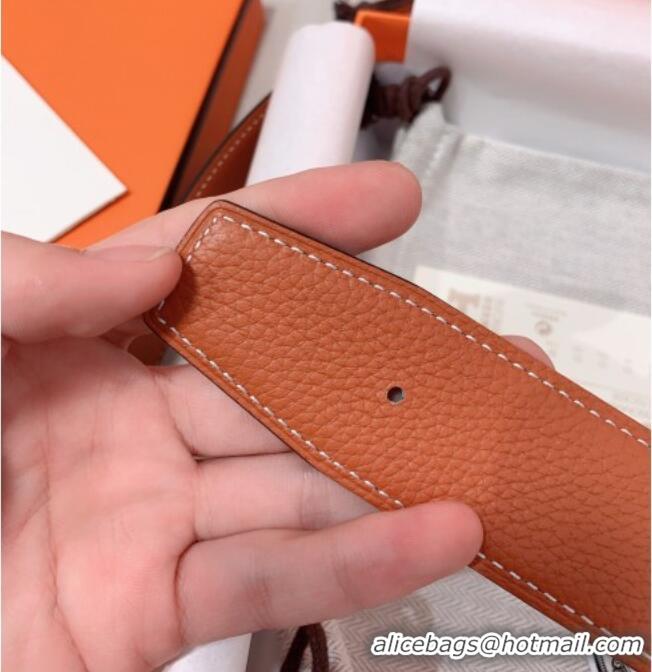 Luxury Cheap Hermes Constance Belt Buckle & Reversible Calfskin Leather Strap 3.8cm 010802 Brown/Black 2025