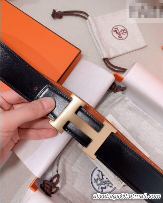 ​Most Popular Hermes Constance Belt Buckle & Reversible Calfskin Leather Strap 3.8cm 010802 Brown/Gold 2025