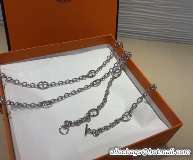 Traditional Specials Hermes Kelly Chain Belt HS011001 Silver 2025
