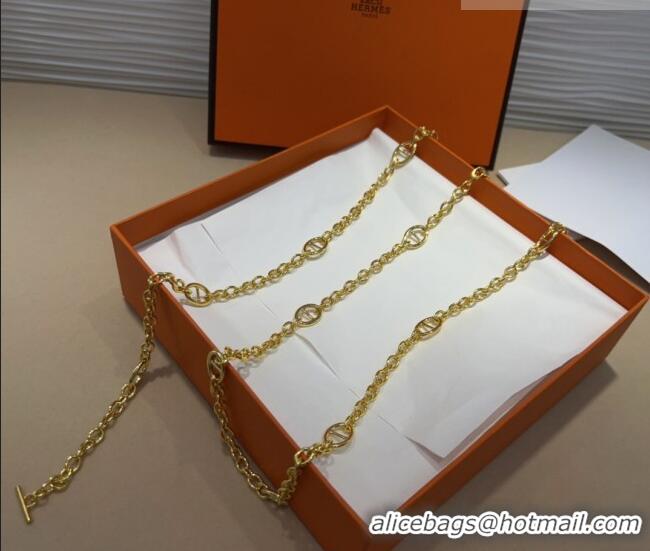 Fashion Discount Hermes Kelly Chain Belt HS011001 Gold 2025