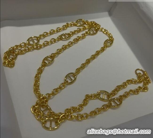 Fashion Discount Hermes Kelly Chain Belt HS011001 Gold 2025