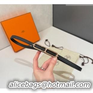 Best Price Hermes Roulis belt buckle & Reversible leather strap 1.3cm 0314 Black/Gold 2025