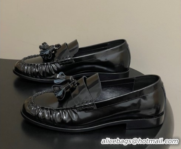 Best Price The Row Flat Loafers with Charm in Shiny Leather TR022403 Black 2026