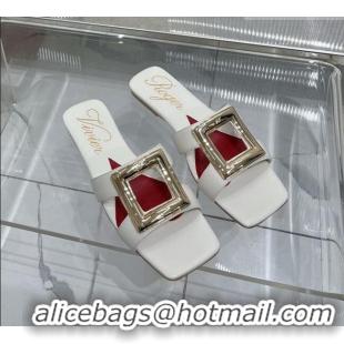 ​Good Product Roger Vivier Viv' by the Sea Mules in Calfskin 5073118 White 2025