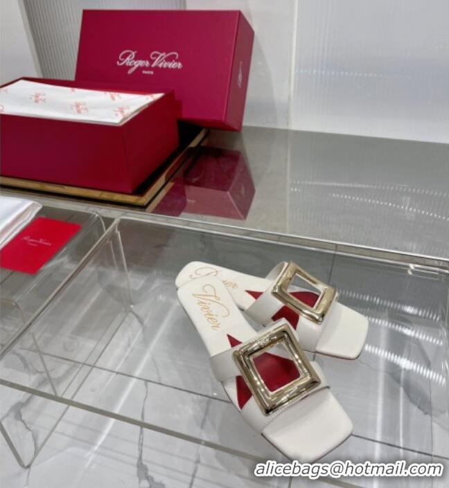 ​Good Product Roger Vivier Viv' by the Sea Mules in Calfskin 5073118 White 2025