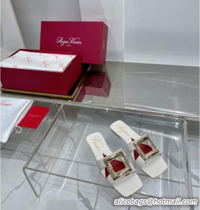 ​Good Product Roger Vivier Viv' by the Sea Mules in Calfskin 5073118 White 2025