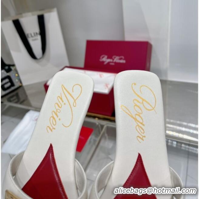 ​Good Product Roger Vivier Viv' by the Sea Mules in Calfskin 5073118 White 2025