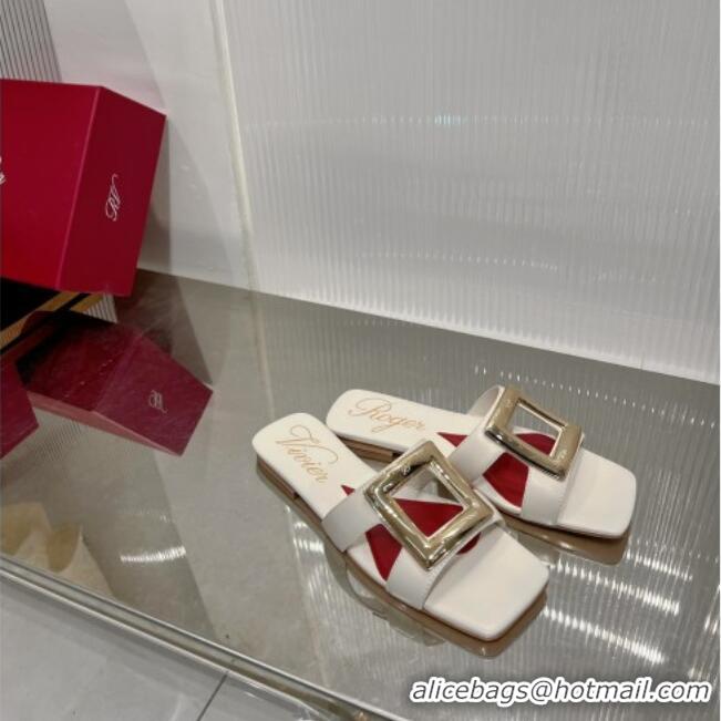 ​Good Product Roger Vivier Viv' by the Sea Mules in Calfskin 5073118 White 2025