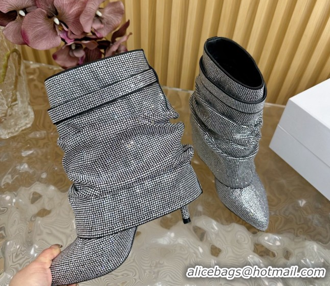 Stylish Givenchy Shark Lock Stiletto Ankle Boots with Crystals 5101115 Black 2026